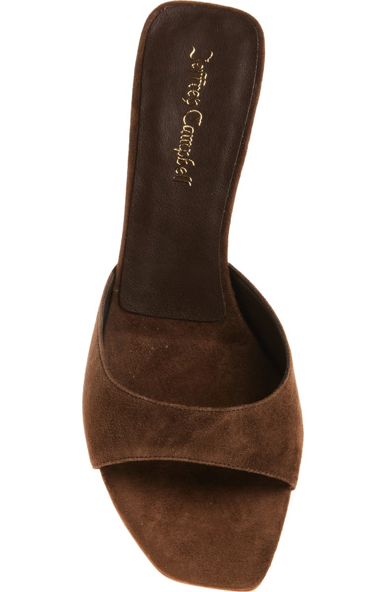 Jeffrey Campbell Cocoa Kitten Heel Slide Sandal, Alternate, color, Brown Suede