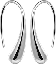 DLORIA Isabella Eternal Drops Dainty Teardrop Dome Earrings