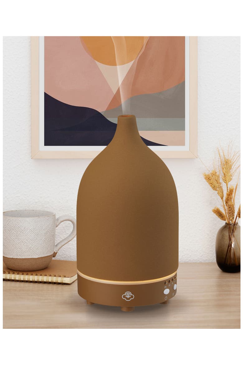 Vapor Ceramic Ultrasonic Diffuser, Alternate, color, TERRACOTTA