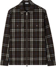 Burberry Check Wool Flannel Overshirt