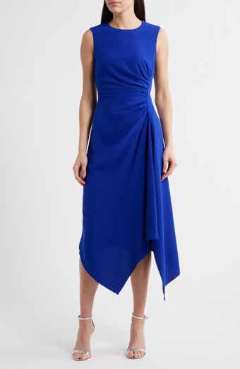 Amsale Asymmetric Hem Sleeveless Dress