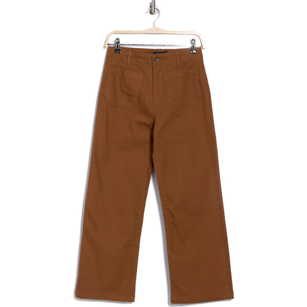 Sanctuary Supernova Crop Wide Leg Pants In Brown