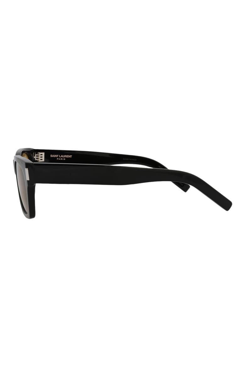 Best 54mm Square Sunglasses, Alternate, color, BLACK BLACK YELLOW
