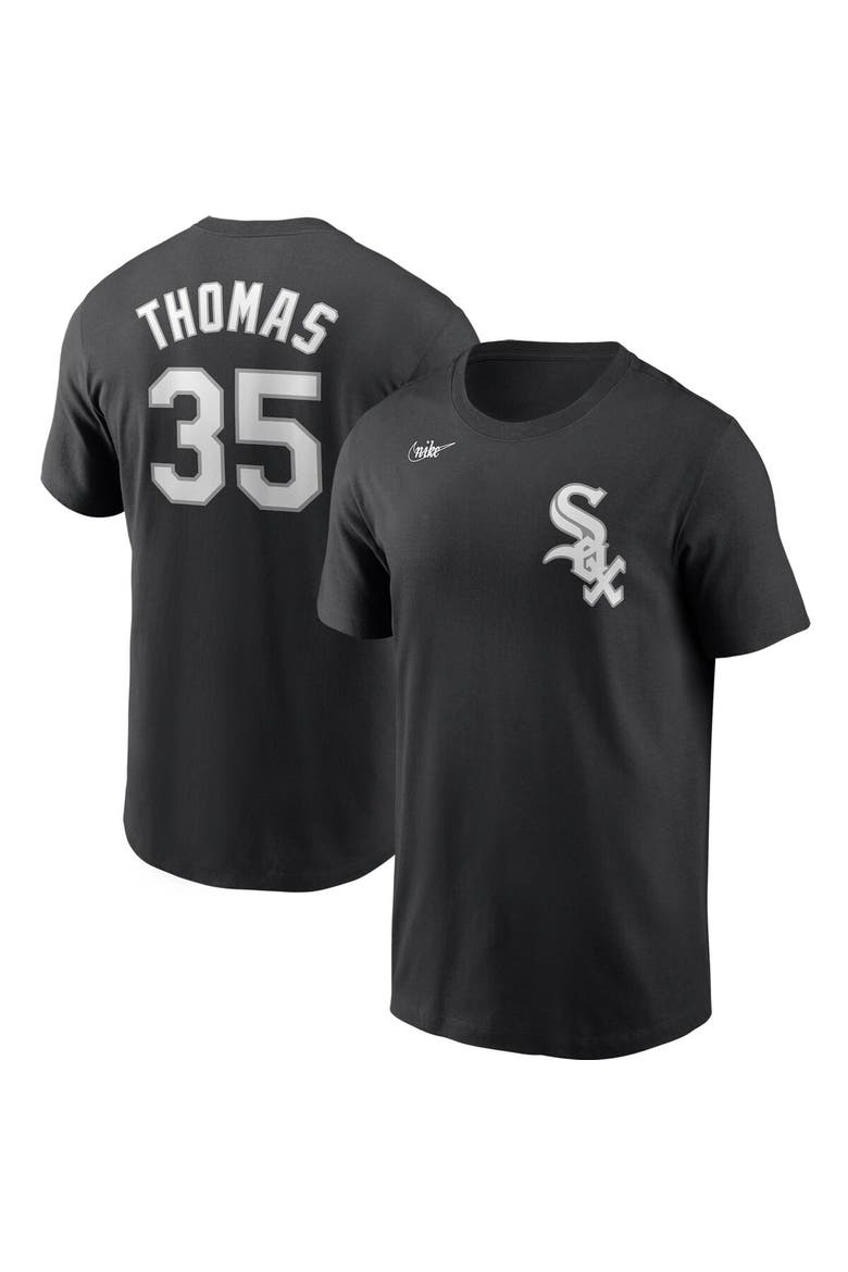 Men's Nike Frank Thomas Black Chicago White Sox Cooperstown Collection Name & Number T-Shirt, Main, color, Black