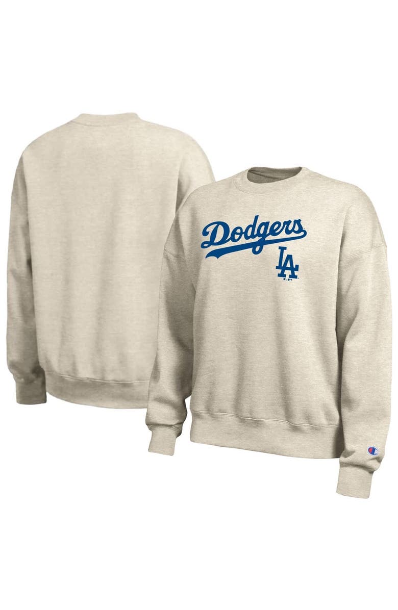Champion Women's Champion  Oatmeal Los Angeles Dodgers All-Star Sweatshirt, Main, color, Oatmeal