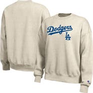 Champion Women's Champion  Oatmeal Los Angeles Dodgers All-Star Sweatshirt