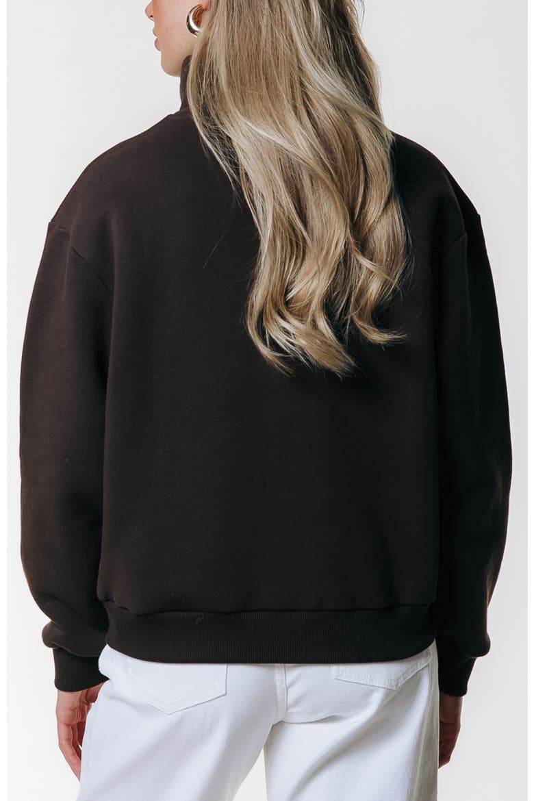 Uni Logo Wave Zip Sweat, Alternate, color, Brown