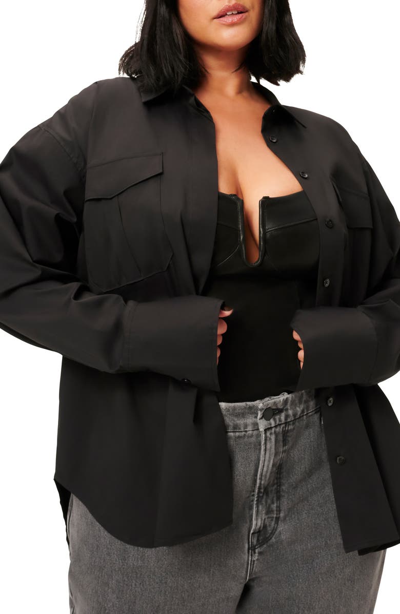 Good American The Good Shirt, Alternate, color,