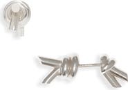 Bottega Veneta Knot Front/Back Earrings