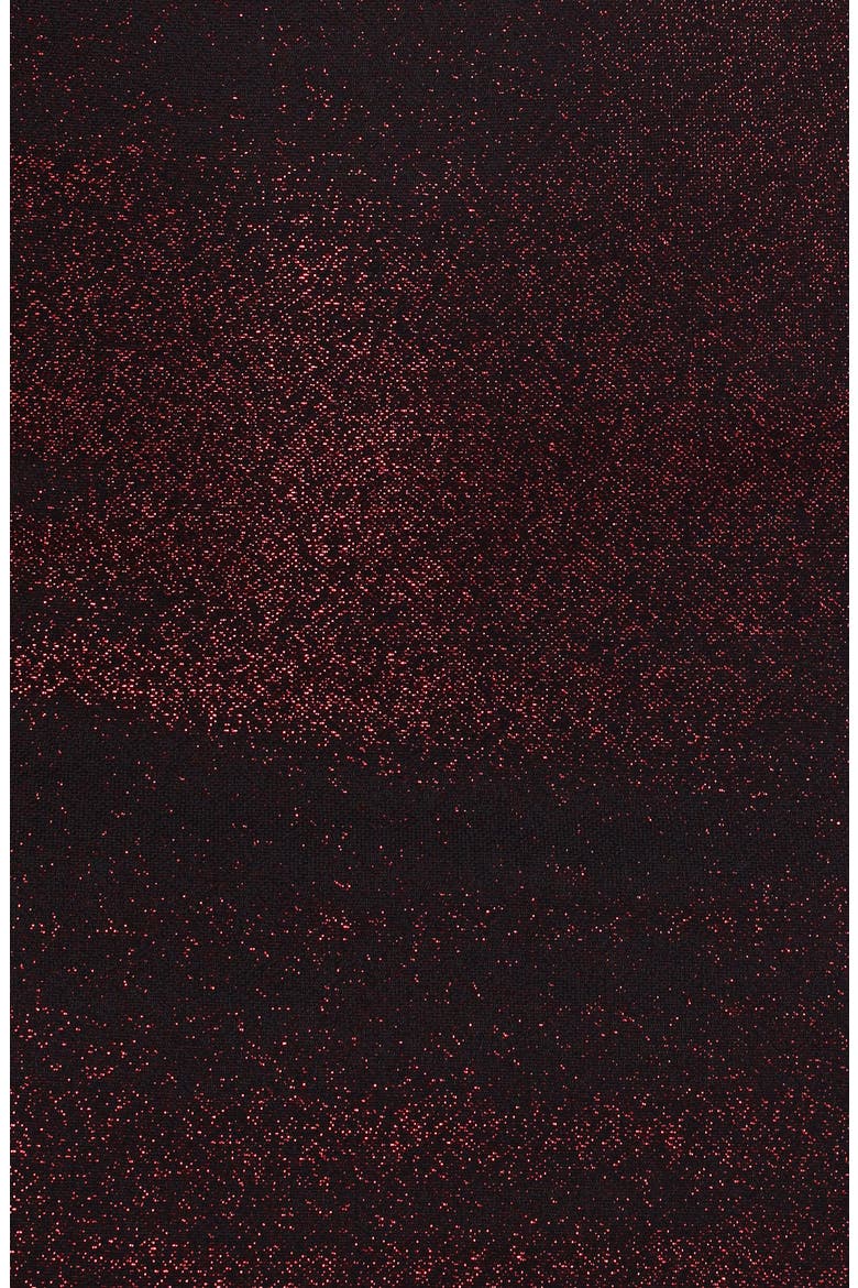 Charles Body-Con Midi Metallic Dress, Alternate, color, BURGUNDY