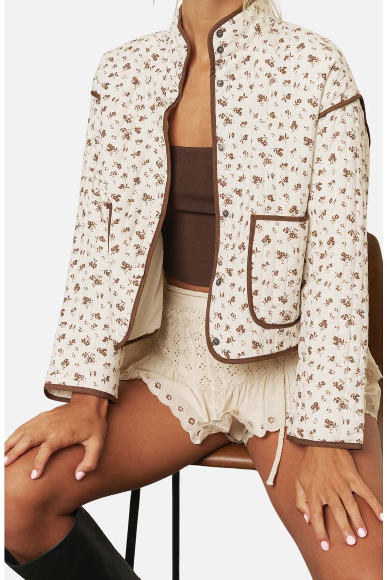 Quilted Jacket, Alternate, color, CREAM