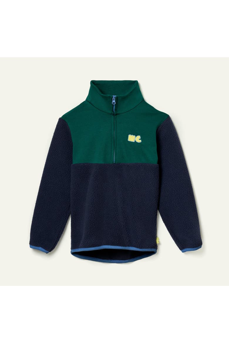 Colorblock Zip Up, Main, color, Navy