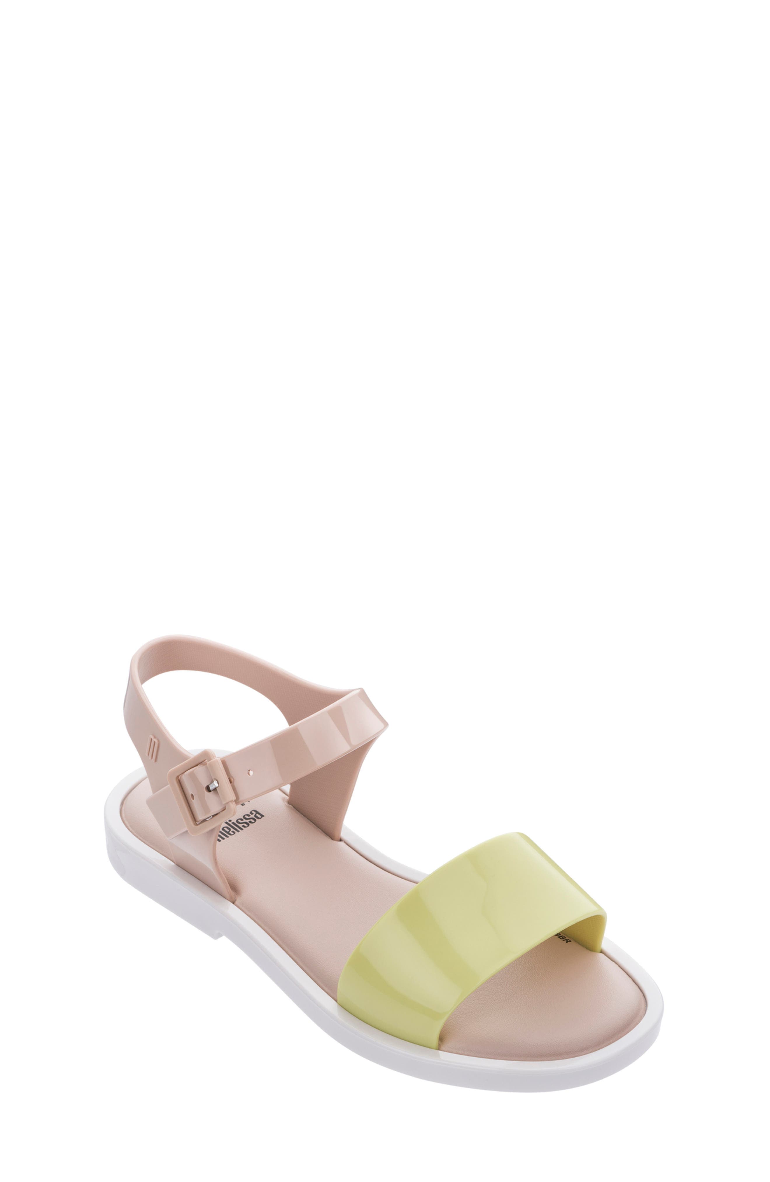 Mel by Melissa Mel Mar Sandal, Main, color, YELLOW/ PINK