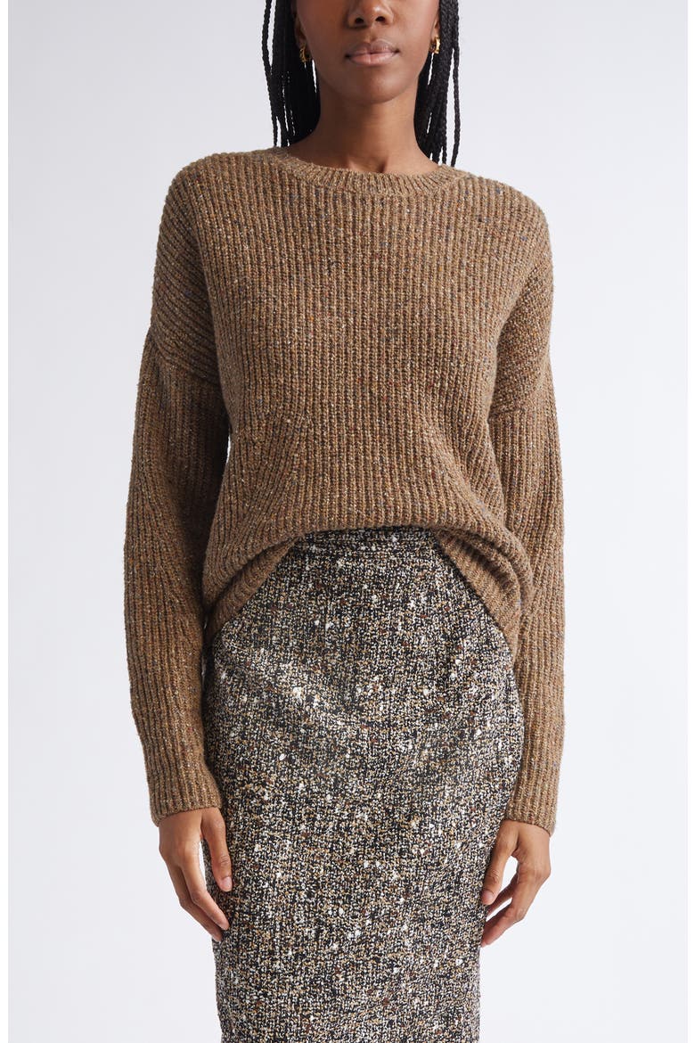 Wool Blend Sweater, Main, color, COFFEE