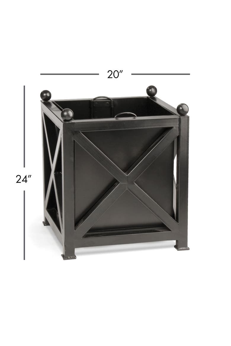 Paris Planter, Alternate, color, Black