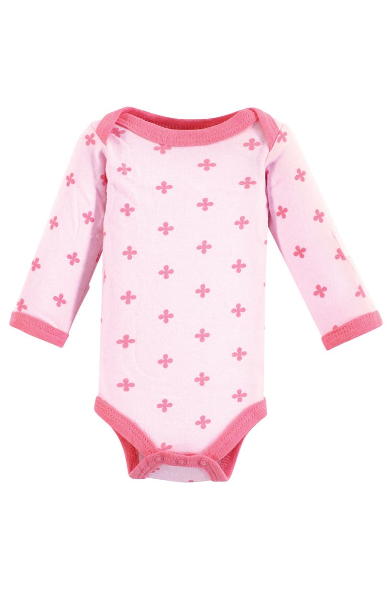 Preemie Long Sleeve Bodysuits 3pk Foxy, Alternate, color, Foxy