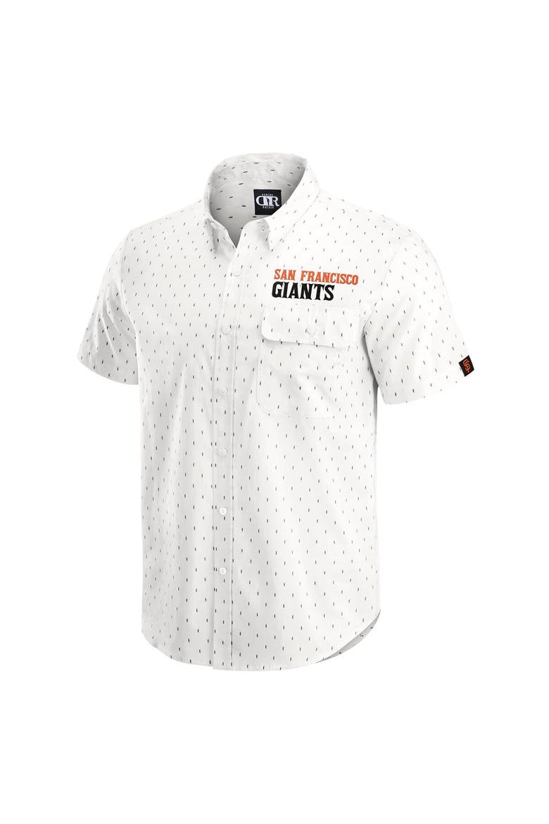 Men's Darius Rucker Collection by Fanatics  Cream San Francisco Giants Printed Button-Down Top, Alternate, color, Cream