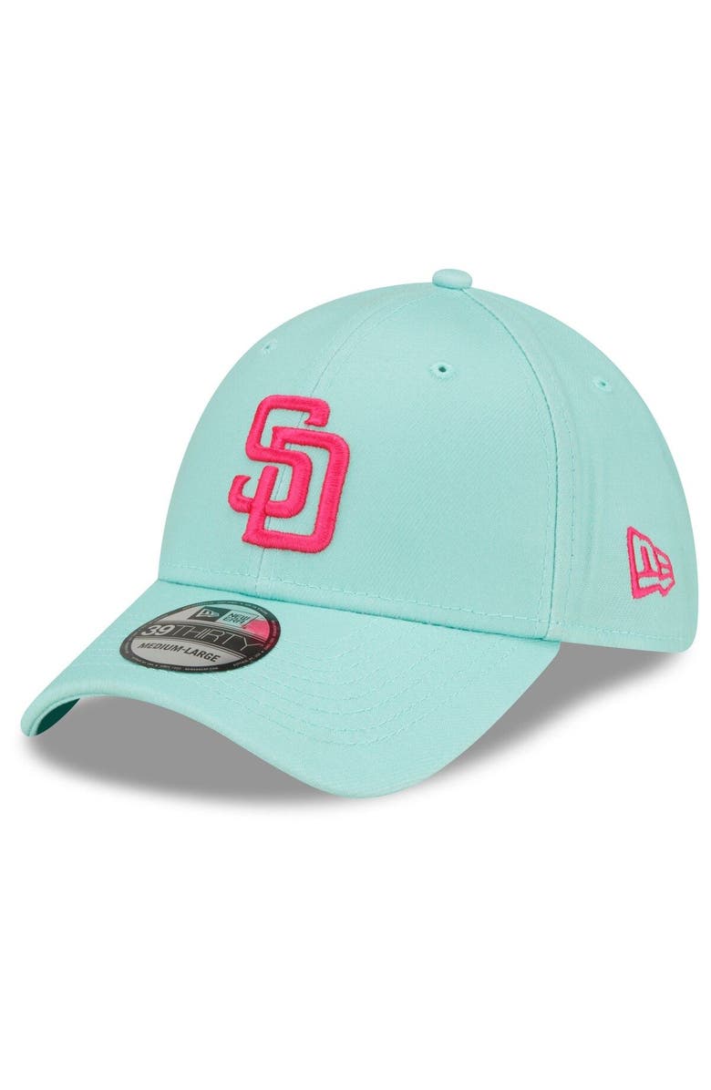 New Era Men's New Era Mint San Diego Padres 2022 City Connect 39THIRTY Flex Hat, Alternate, color,