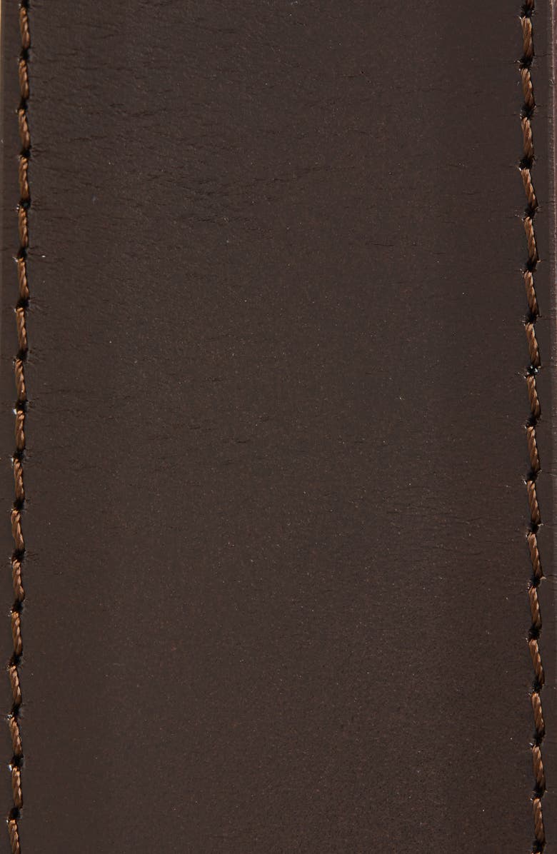 Paloma Wool Hoop Carabiner Leather Belt, Alternate, color, Dark Brown