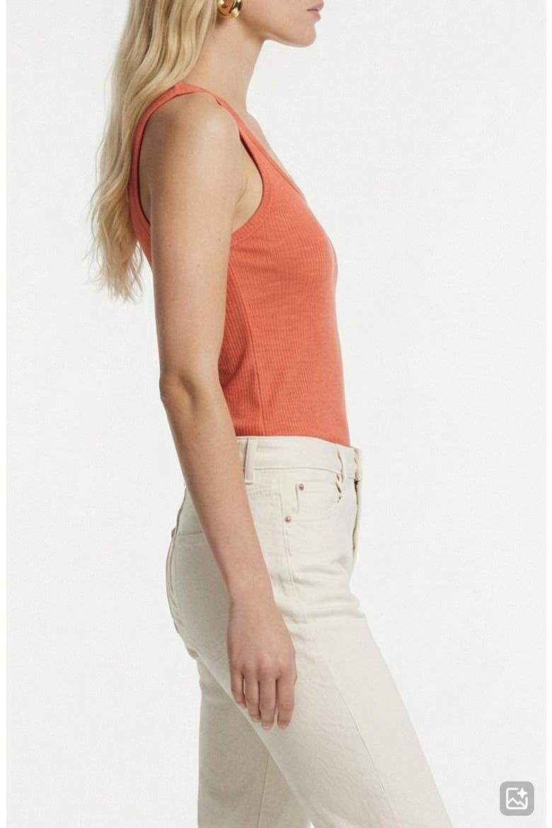 Kiki Scoop Neck Tank, Alternate, color, LANGOUSTINO DETAILMELANGE