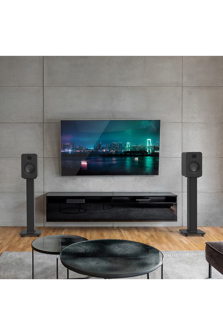 REN Powered Bluetooth Bookshelf Speakers - Pair, Alternate, color, Matte Black