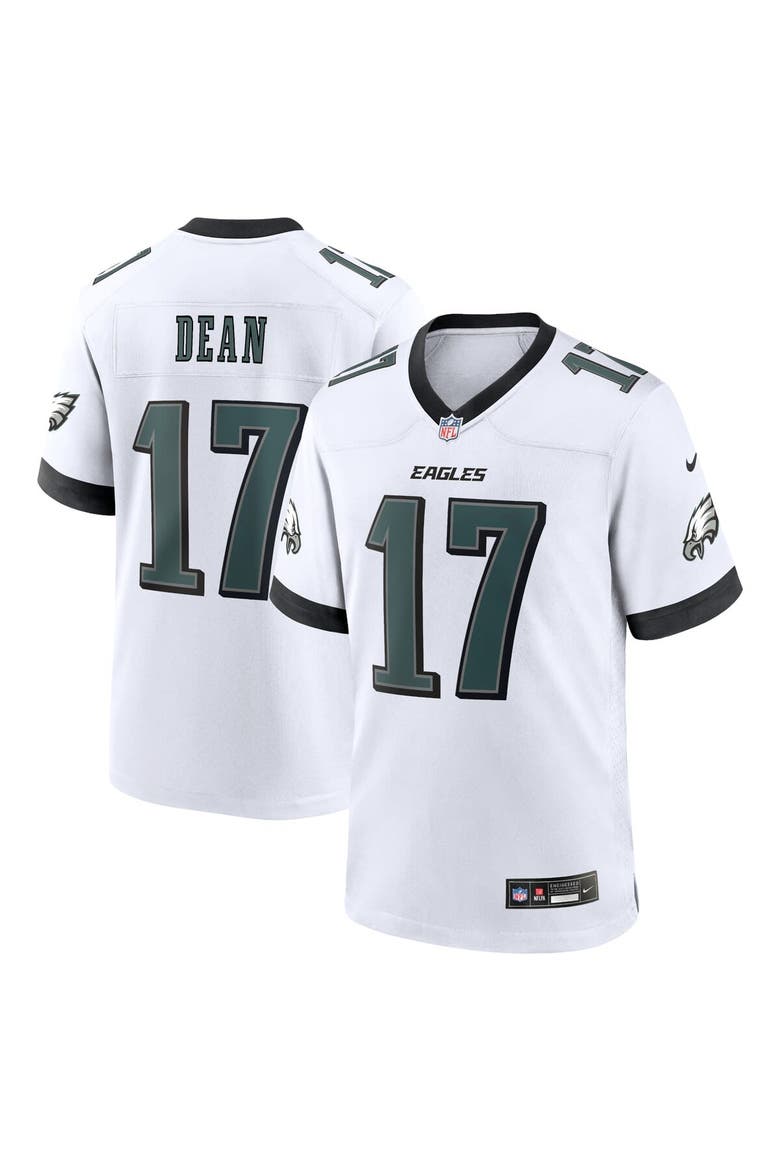 Men's Nike Nakobe Dean White Philadelphia Eagles White Game Jersey, Main, color, White
