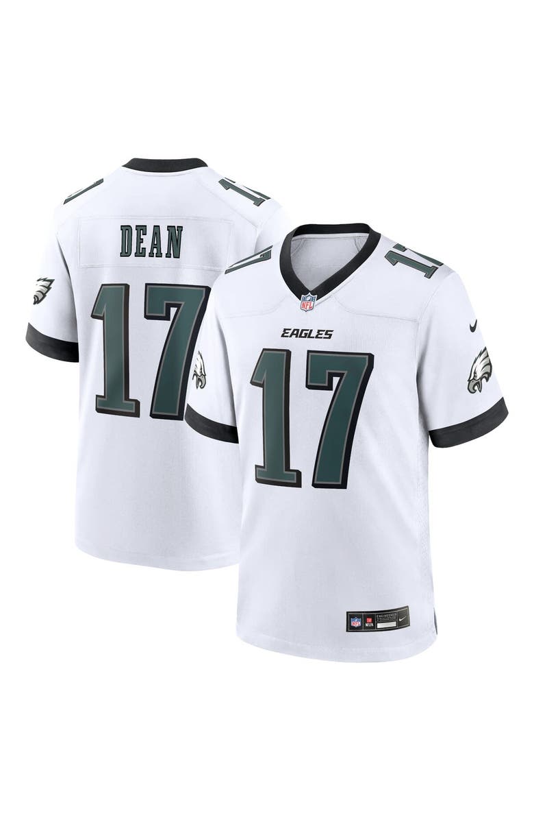 Nike Men's Nike Nakobe Dean White Philadelphia Eagles White Game Jersey, Main, color,