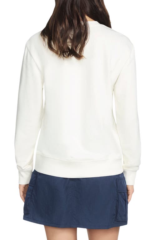 Skechers Uno Daisy Pullover Sweatshirt In White
