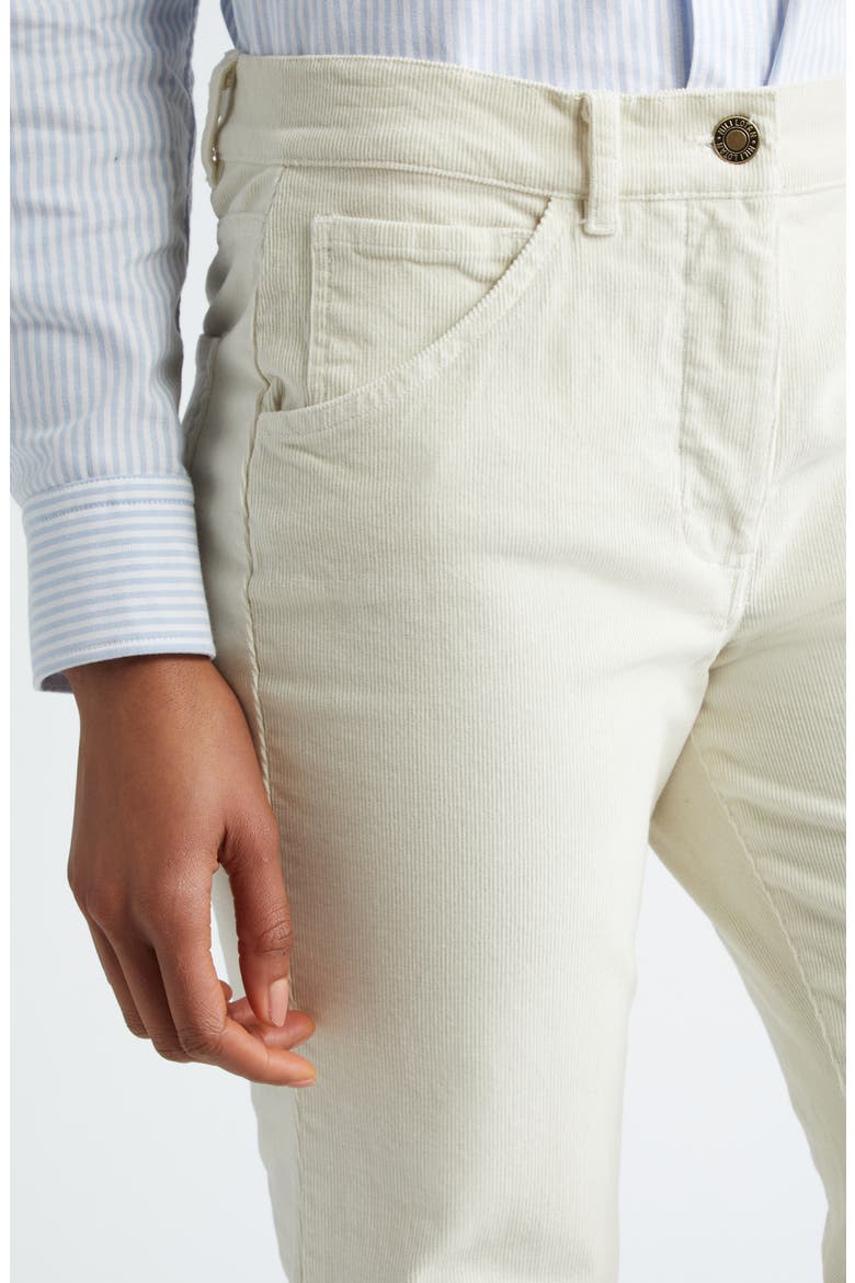 Celia Cotton Blend Corduroy Pants, Alternate, color, STONE