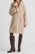 NVLT Animal Print Faux Fur Coat