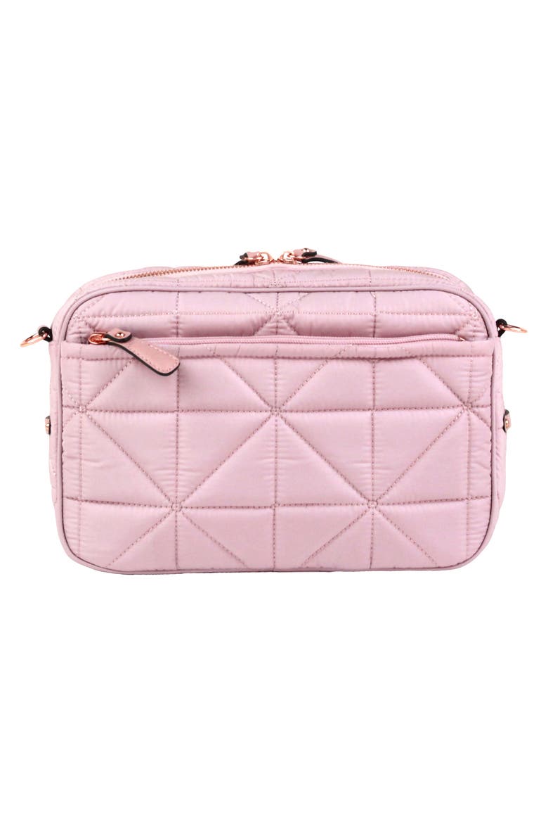 Water Resistant Nylon Diaper Clutch, Alternate, color, BLUSH PINK