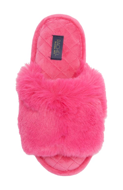 Rachel Roy Harper Faux Fur Slipper In Pink