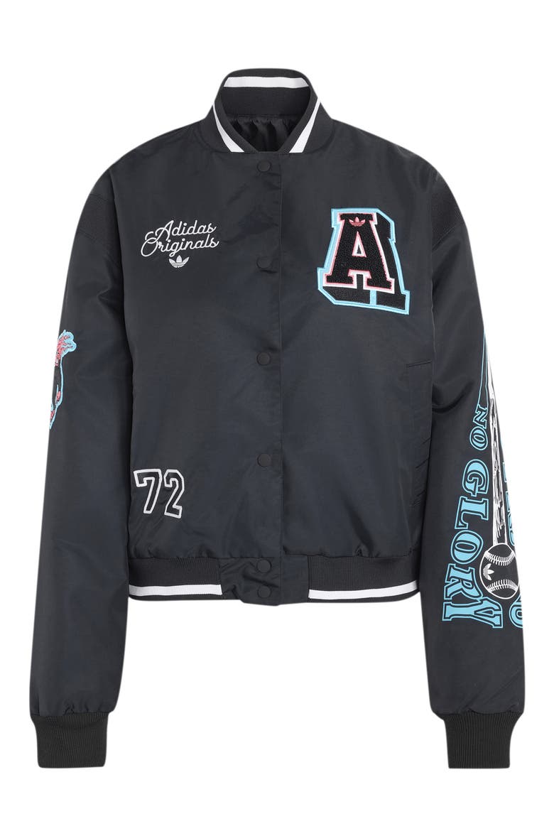 Badges Jacket, Alternate, color, BLACK