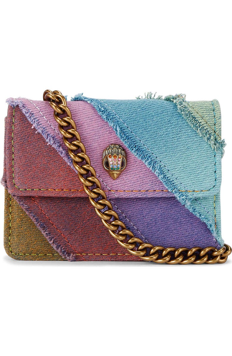 Kurt Geiger London Micro Kensington Denim Crossbody Bag, Main, color,