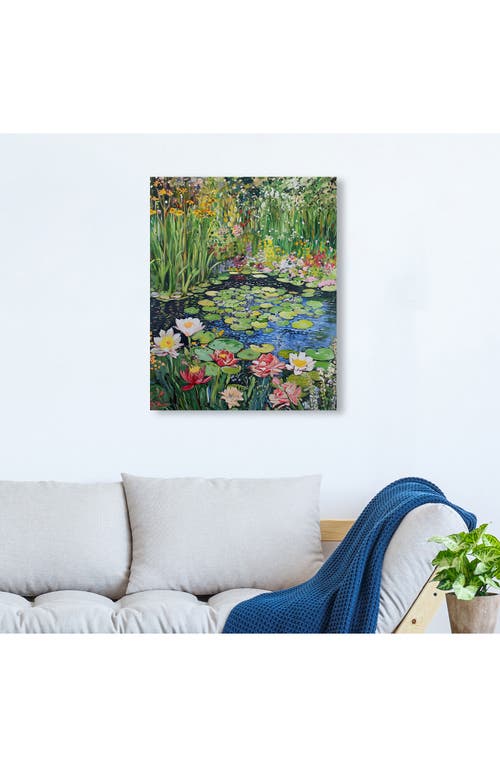 Wynwood Studio Impressionist Pond Canvas Wall Art In Green