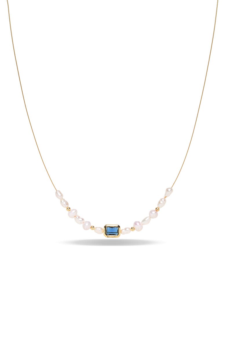 Clara Freshwater Pearl Pendant Necklace, Main, color, GOLD