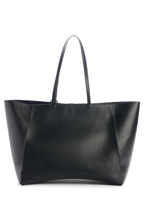 Balenciaga Large Hourglass Soft Leather Tote In 1000 Black