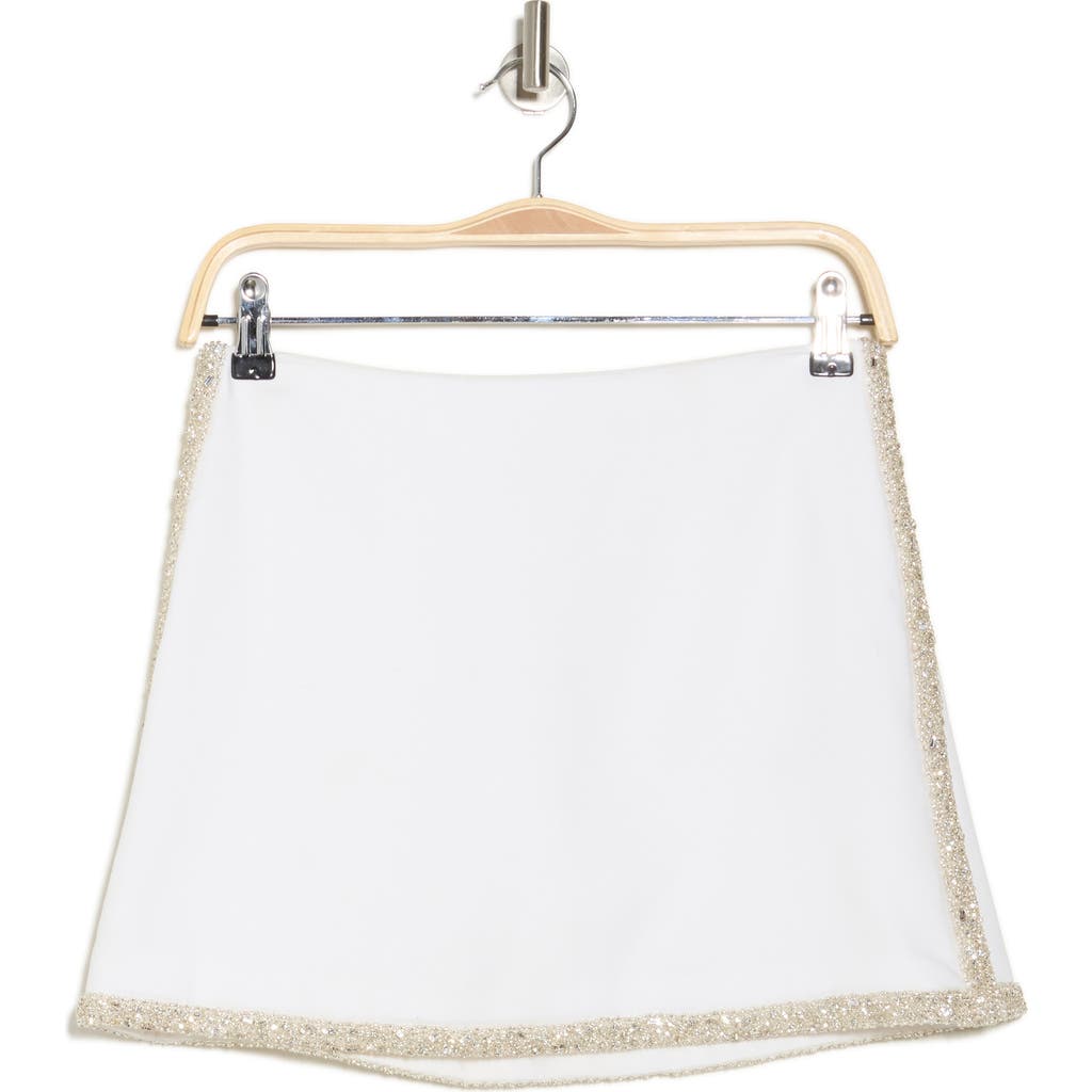 ALICE AND OLIVIA ALICE + OLIVIA RILEY EMBELLISHED A-LINE MINISKIRT