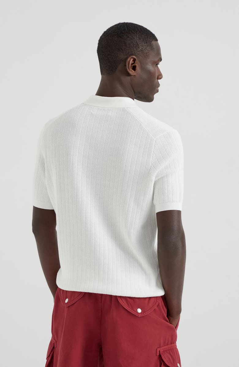 Brunello Cucinelli Wide rib polo, Alternate, color,
