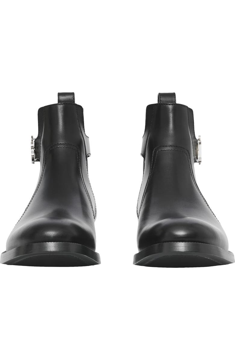 Burberry Luke TB Monogram Buckle Leather Chelsea Boot, Alternate, color,