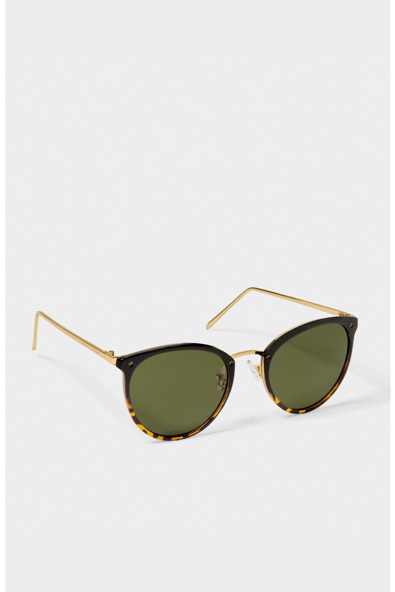 Santorini Sunglasses, Alternate, color, Gradient Black Tortoiseshell