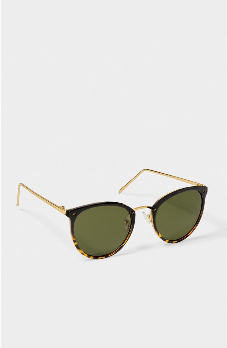 Katie Loxton Santorini Sunglasses, Alternate, color, Gradient Black Tortoiseshell