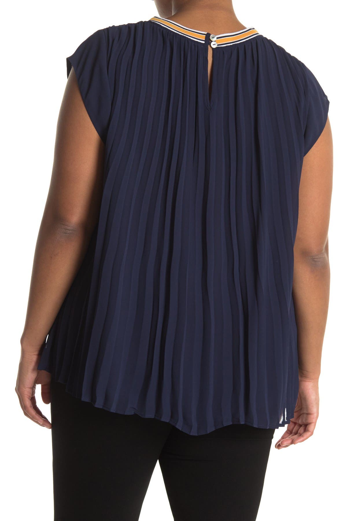 DR2 by Daniel Rainn Accordion Pleat Printed Blouse (Women) | Nordstromrack