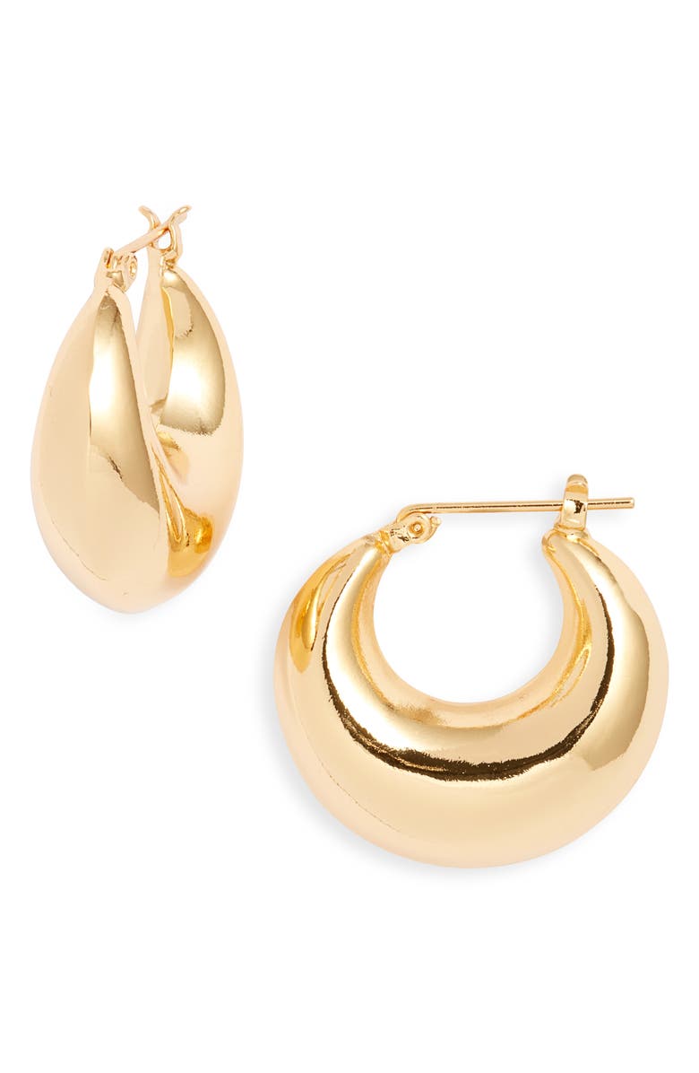 FRASIER STERLING Sunbeam Hoop Earrings, Main, color, Gold