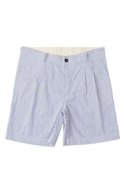 Striped Seersucker Bermuda Shorts