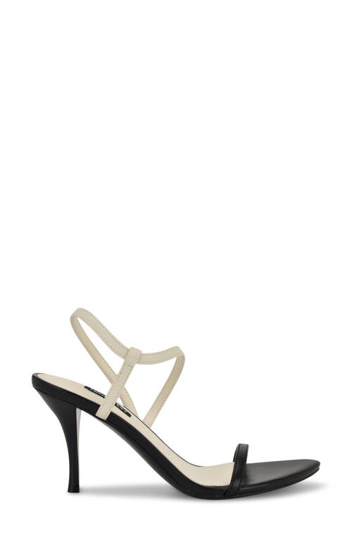 Nine West Carolyn Slingback Pointed Toe Sandal In Black