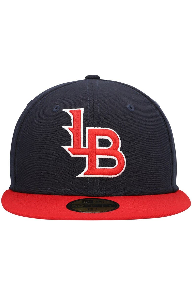 New Era Men's New Era Navy Louisville Bats Authentic Collection Team Alternate 59FIFTY Fitted Hat, Alternate, color, Navy