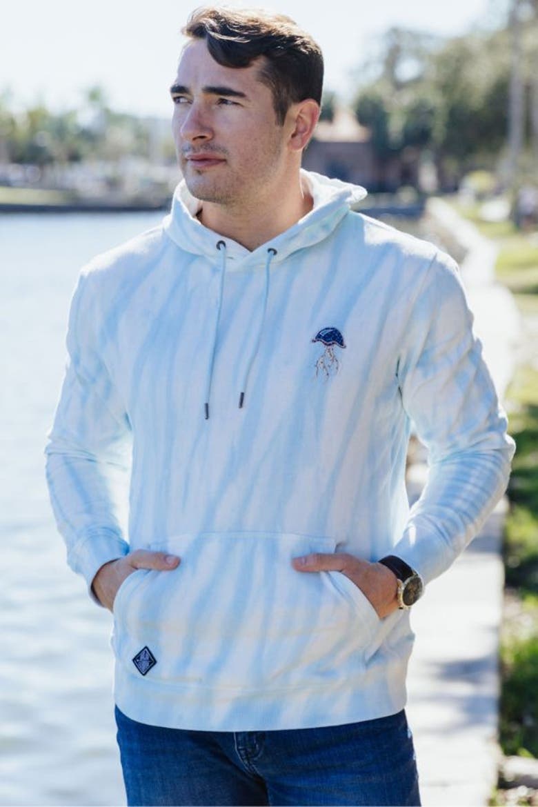JELLYFISH ORGANIC COTTON HOODIE, Alternate, color, Tie Dye