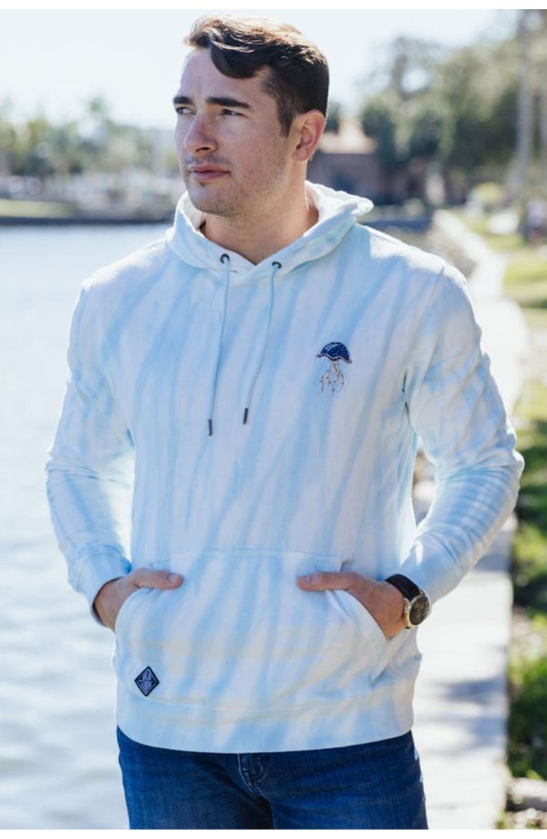 Baja Llama JELLYFISH ORGANIC COTTON HOODIE, Alternate, color, Tie Dye