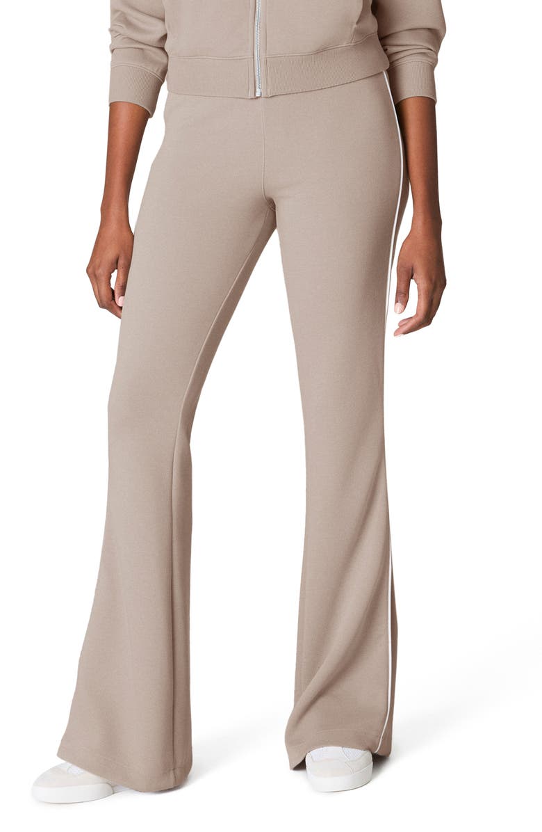 SPANX<sup>®</sup> AirEssentials Pique Flare Leg Pants, Main, color, Ashwood